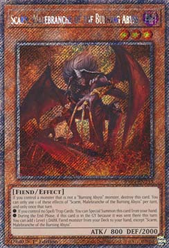 Scarm, Malebranche of the Burning Abyss (V.1) RA04-FR233 Platinum Secret Rare Französisch
