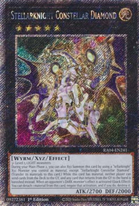 Stellarknight Constellar Diamond (V.1) RA04-FR241 Platinum Secret Rare Französisch