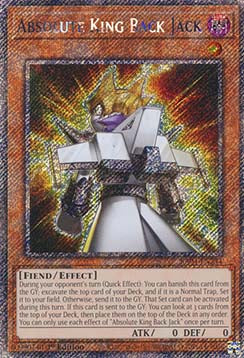Absolute King Back Jack (V.1) RA04-FR244 Platinum Secret Rare Französisch