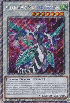 Clear Wing Synchro Dragon (V.1) RA04-EN249 Platinum Secret Rare Englisch