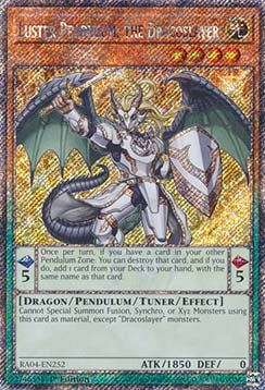 Luster Pendulum, the Dracoslayer (V.1) RA04-FR252 Platinum Secret Rare Französisch