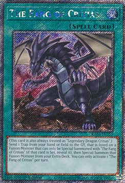 The Fang of Critias (V.1) RA04-EN255 Platinum Secret Rare Englisch