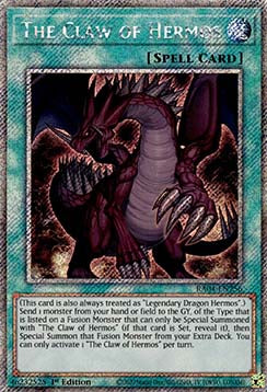 The Claw of Hermos (V.1) RA04-EN256 Platinum Secret Rare Englisch