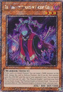 The Phantom Knights of Ancient Cloak (V.1) RA04-EN263 Platinum Secret Rare Englisch