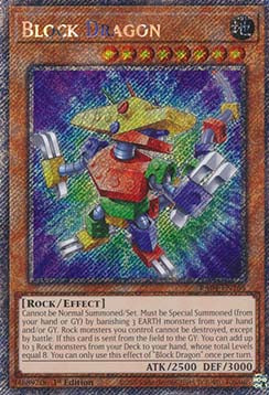 Block Dragon (V.1) RA04-FR268 Platinum Secret Rare Französisch