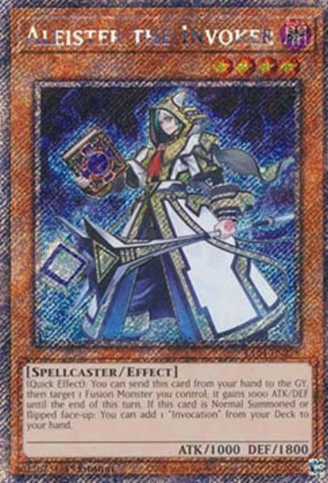 Aleister the Invoker (V.8) RA04-FR278 Platinum Secret Rare Französisch