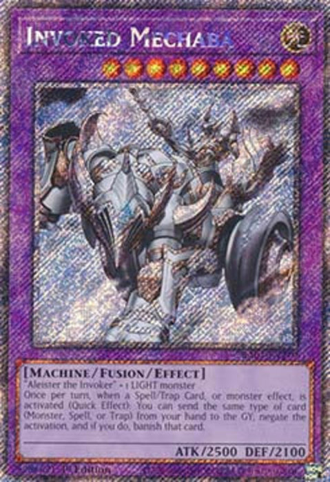 Invoked Mechaba (V.1) RA04-FR279 Platinum Secret Rare Französisch