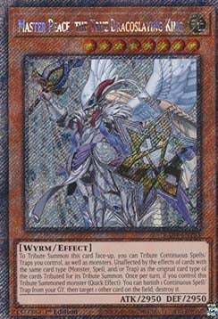 Master Peace, the True Dracoslaying King (V.1) RA04-EN283 Platinum Secret Rare Englisch