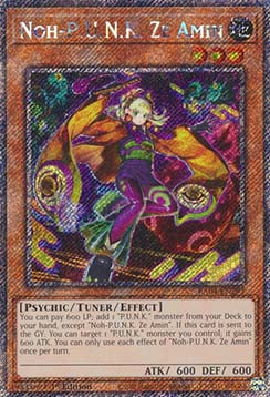 Noh-P.U.N.K. Ze Amin (V.1) RA04-EN293 Platinum Secret Rare Englisch