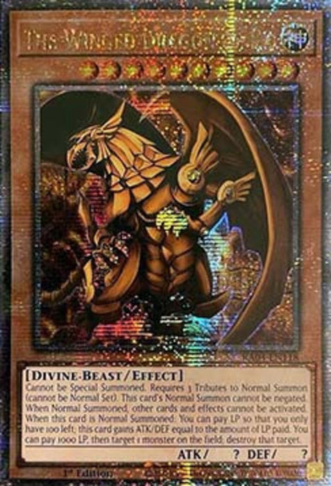 The Winged Dragon of Ra (V.2) RA04-FR118 Quarter Century Secret Rare Französisch