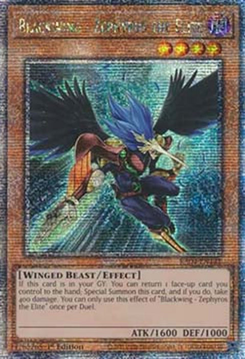 Blackwing - Zephyros the Elite (V.2) RA04-FR145 Quarter Century Secret Rare Französisch