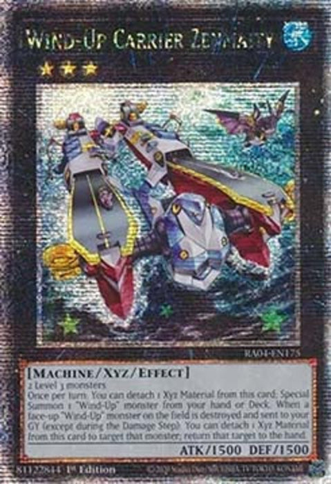 Wind-Up Carrier Zenmaity (V.2) RA04-FR175 Quarter Century Secret Rare Französisch