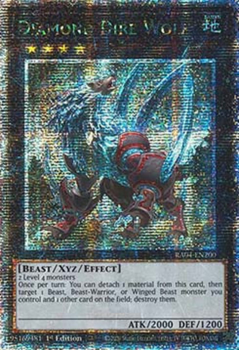 Diamond Dire Wolf (V.2) RA04-FR200 Quarter Century Secret Rare Französisch