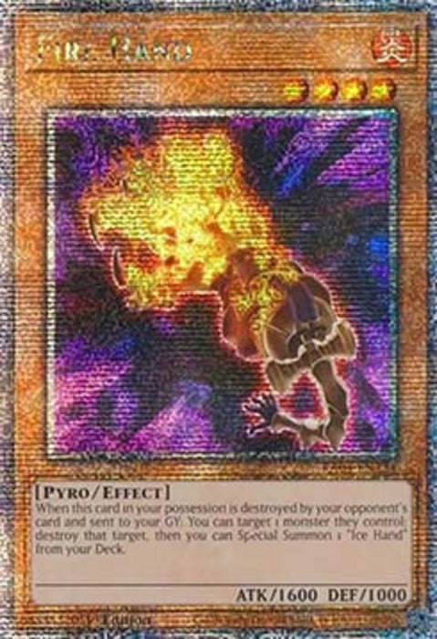 Fire Hand (V.2) RA04-FR224 Quarter Century Secret Rare Französisch