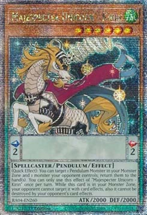 Majespecter Unicorn - Kirin (V.2) RA04-FR260 Quarter Century Secret Rare Französisch
