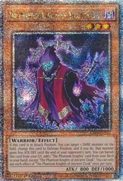 The Phantom Knights of Ancient Cloak (V.2) RA04-FR263 Quarter Century Secret Rare Französisch