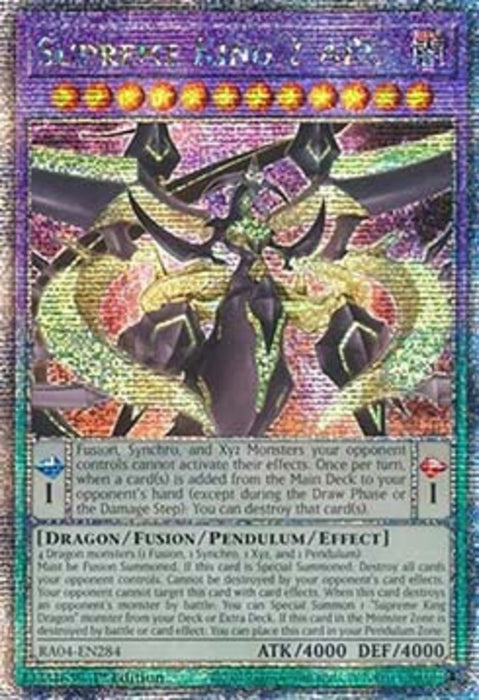 Supreme King Z-ARC (V.2) RA04-FR284 Quarter Century Secret Rare Französisch