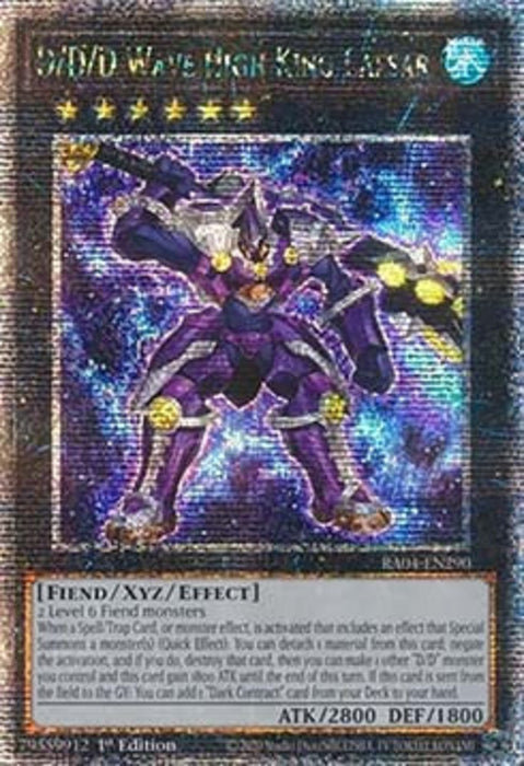D/D/D Wave High King Caesar (V.2) RA04-FR290 Quarter Century Secret Rare Französisch