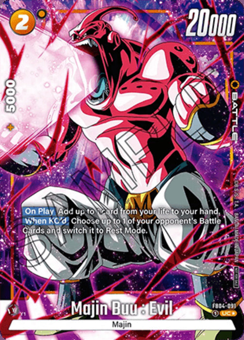 Majin Buu : Evil (FB04-091) (V.2) FWUP Uncommon Englisch