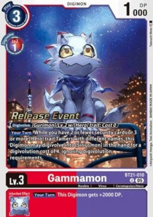 Gammamon (BT21-010) BT-21P Alternative Art Englisch