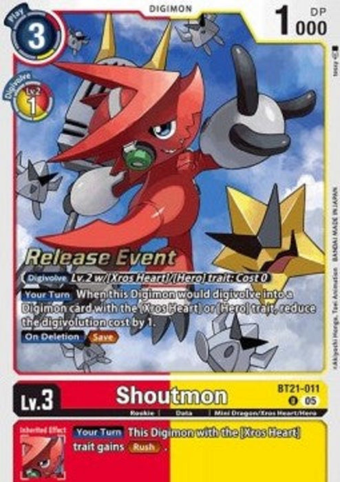Shoutmon (BT21-011) BT-21P Alternative Art Englisch