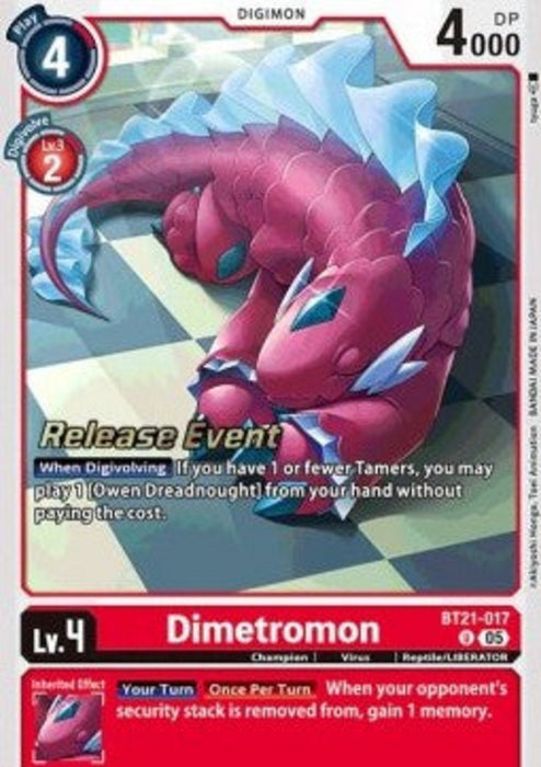 Dimetromon (BT21-017) BT-21P Alternative Art Englisch