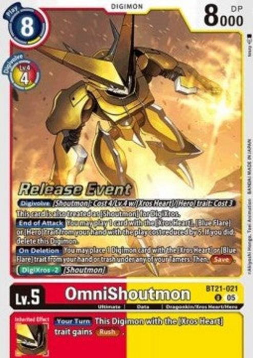 OmniShoutmon (BT21-021) BT-21P Alternative Art Englisch