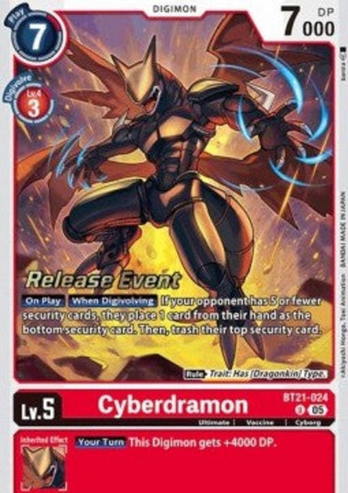 Cyberdramon (BT21-024) BT-21P Alternative Art Englisch