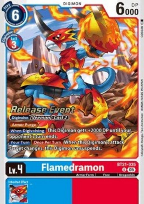 Flamedramon (BT21-035) BT-21P Alternative Art Englisch