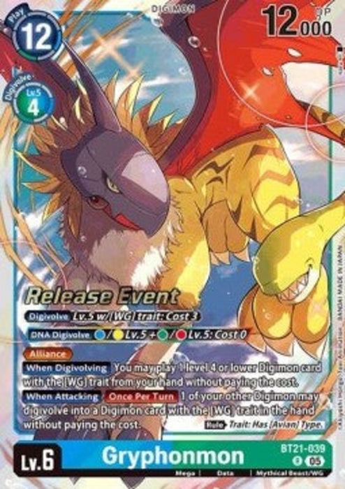 Gryphonmon (BT21-039) BT-21P Alternative Art Englisch
