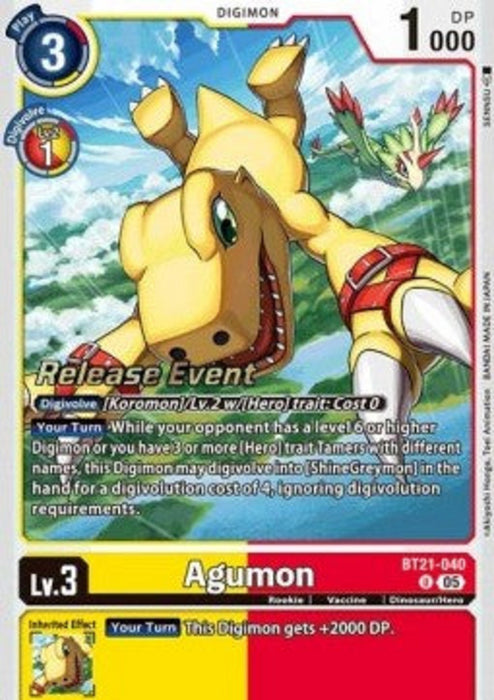 Agumon (BT21-040) BT-21P Alternative Art Englisch