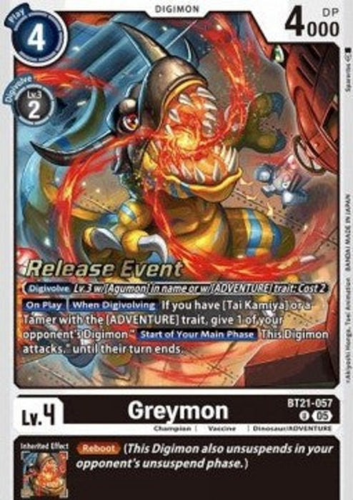 Greymon (BT21-057) BT-21P Alternative Art Englisch