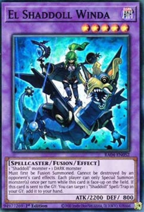 El Shaddoll Winda (V.1) RA04-FR052 Super Rare Französisch
