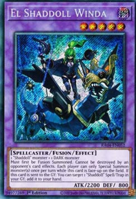 El Shaddoll Winda (V.3) RA04-FR052 Secret Rare Französisch