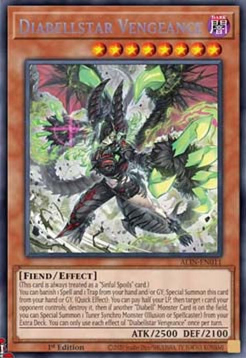 Diabellstar Vengeance ALIN-EN011 Secret Rare Englisch