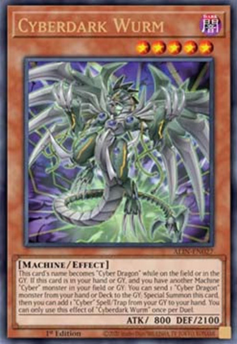 Cyberdark Wurm ALIN-EN027 Ultra Rare Englisch