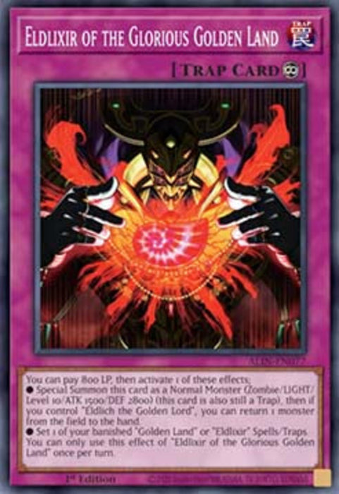 Eldlixir of the Glorious Golden Land ALIN-EN077 Super Rare Englisch