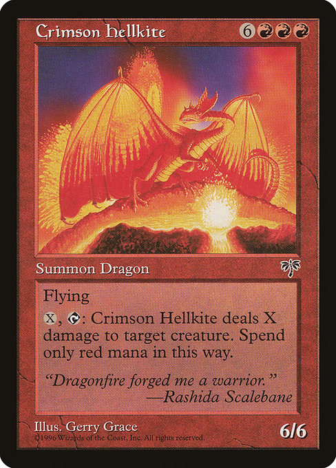 Crimson Hellkite MIR- Rare Englisch