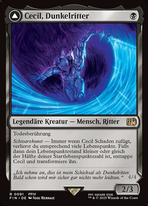 Magic: Cecil, Dark Knight // Cecil, Redeemed Paladin