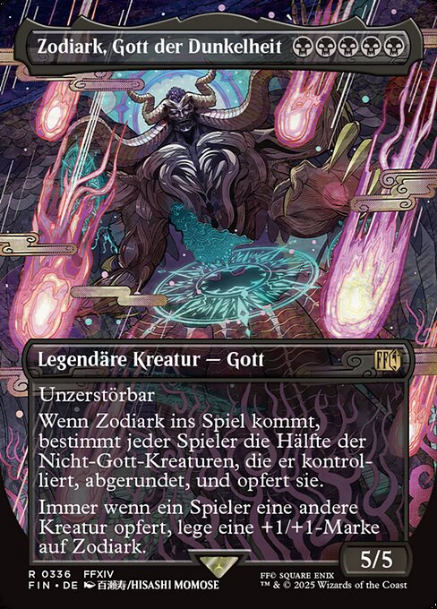 Zodiark, Gott der Dunkelheit (V.1) XFIN-336 Rare Deutsch