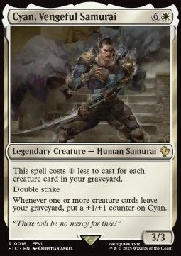 Cyan, Vengeful Samurai FIC-16 Rare Französisch