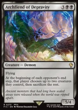 Archfiend of Depravity FIC-273 Rare Französisch