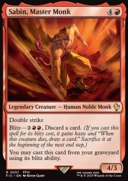 Sabin, Master Monk FIC-57 Rare Französisch