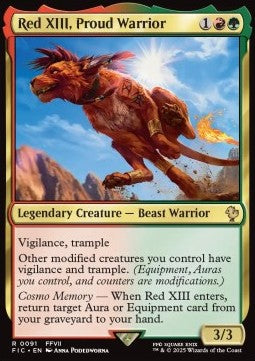Red XIII, Proud Warrior FIC-91 Rare Französisch