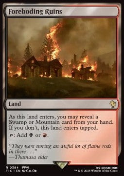 Foreboding Ruins FIC-394 Rare Französisch
