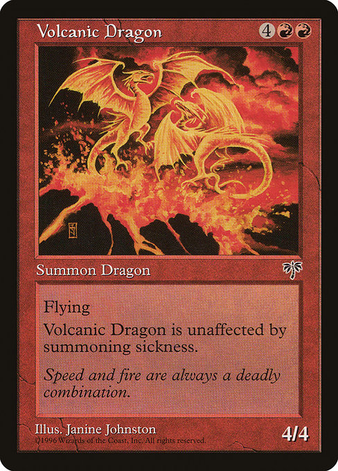 Volcanic Dragon MIR- Rare Englisch
