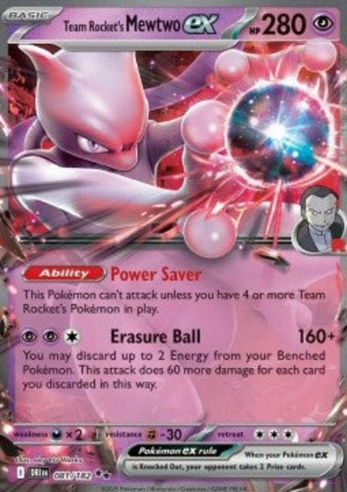 Team Rockets Mewtu ex DRI-081 Double Rare Deutsch