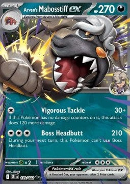 Arven's Mabosstiff ex DRI-139 Double Rare Englisch