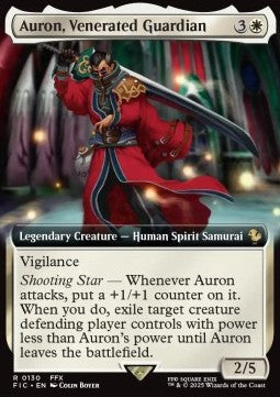 Auron, Venerated Guardian XFIC-130 Rare Französisch