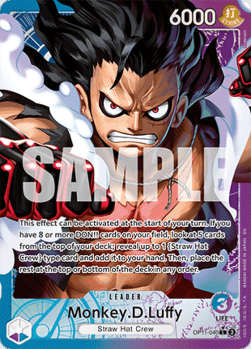 Monkey.D.Luffy (OP11-040) (V.2) OP11 Alternate Art Englisch